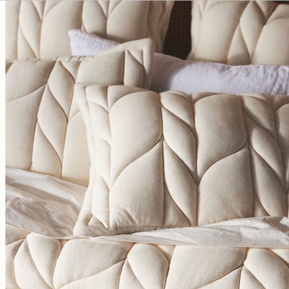 Cable knit euro shams set of 2 - Picture 1 of 6